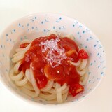 子供が喜ぶミートソースの冷やしうどん